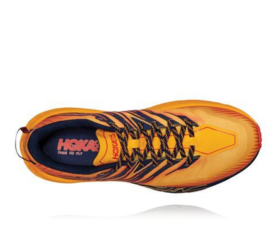 Tenis Hoka One One Trail Hombre Naranjas - Speedgoat 4 - JYBM90148